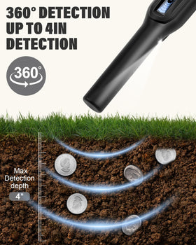 Dmyond 360-degree detection with LCD readout for precise targeting