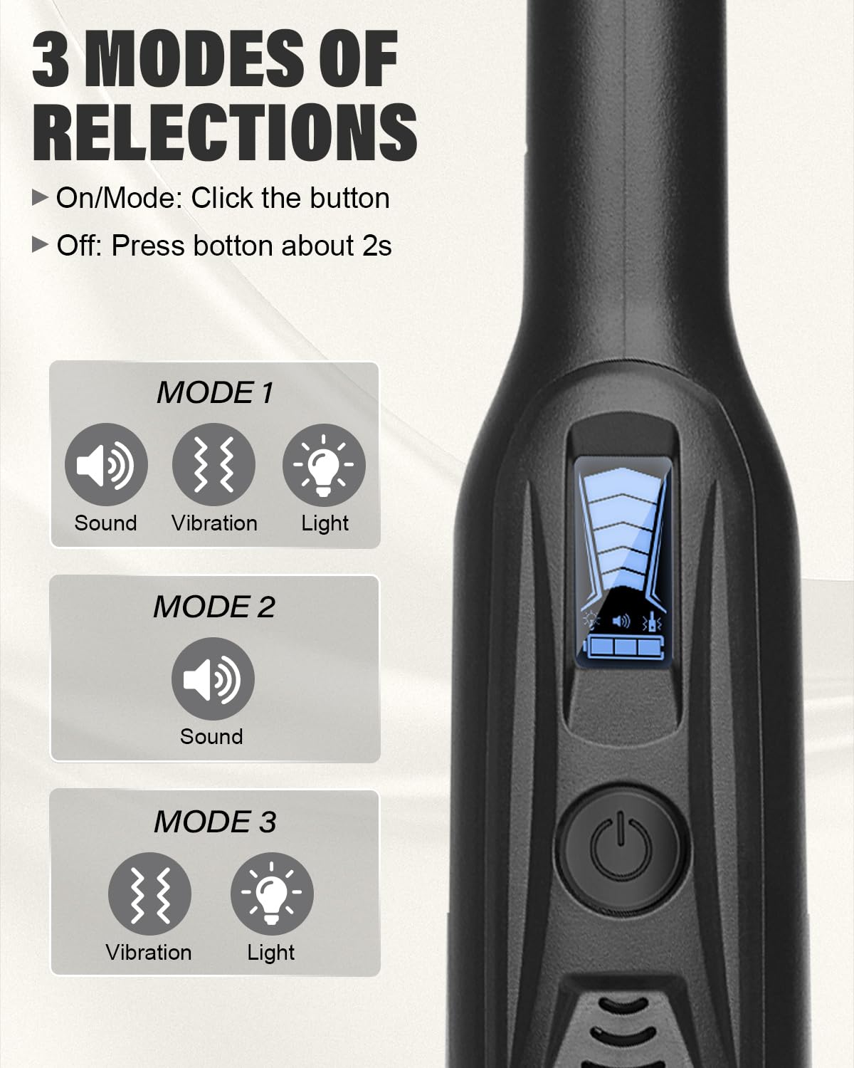 Dmyond LED indicator and vibration alerts for instant feedback