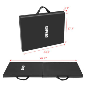 DNA Motoring unfolded kneeling pad extends to 43.2 inches for full knee support.