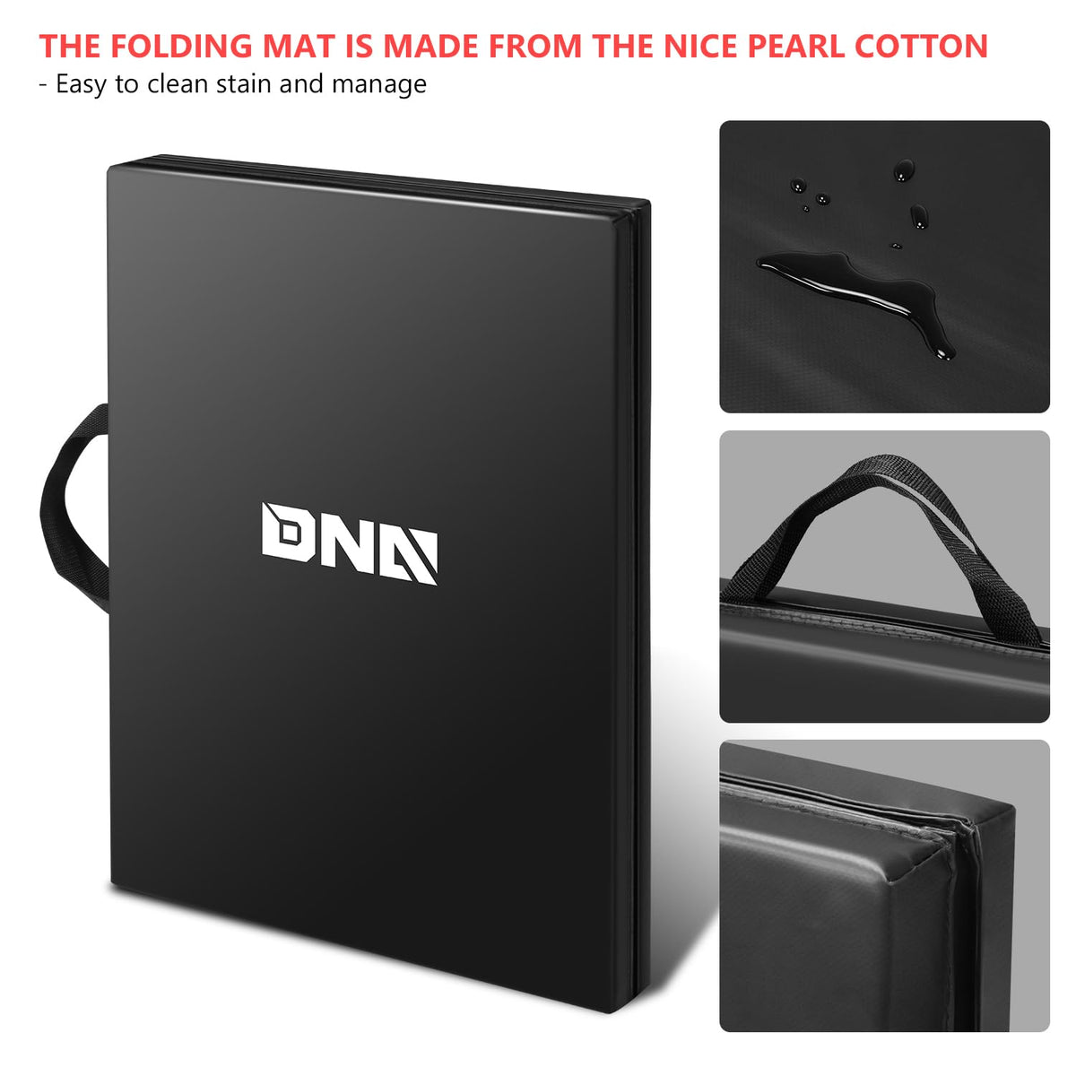 DNA Motoring kneeling pad with handles enables easy carrying.