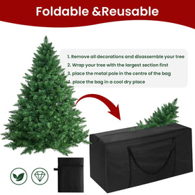 DNIEBW bag suitable for Christmas decor, garlands, and lights storage
