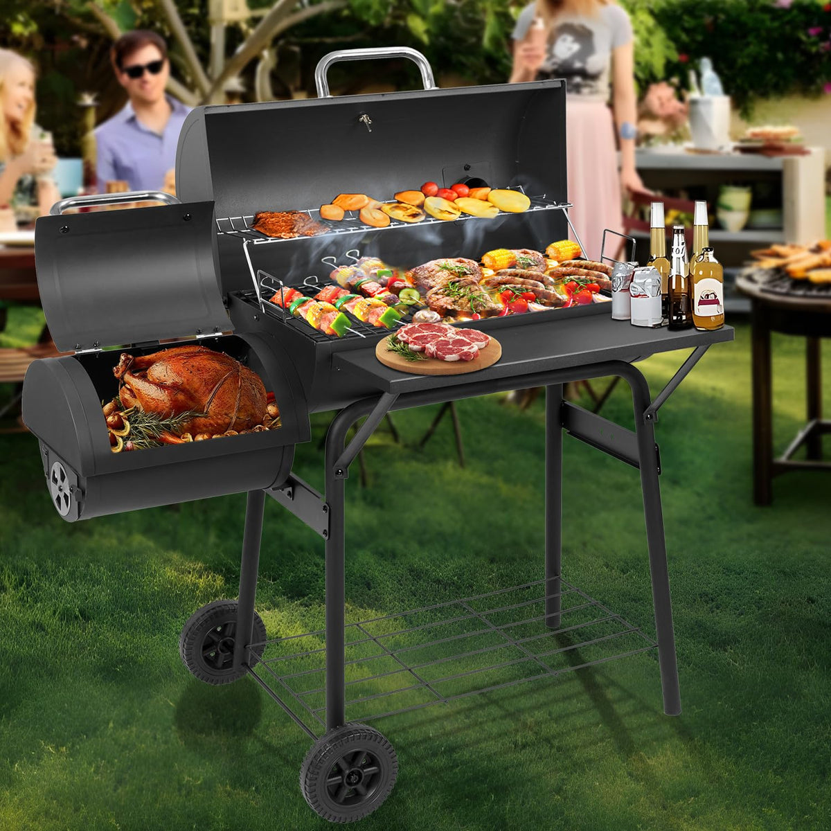 DNKMOR enamel cooking grates endure high heat and simplify cleaning.