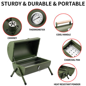 DNKMOR chimney vent controls heat for slow cooks or fast searing.