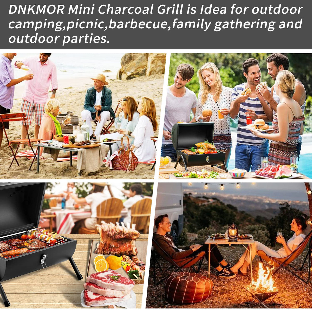 DNKMOR grill in trunk setup supports easy on-the-go meals.