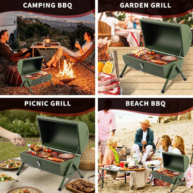DNKMOR grill thermometer helps monitor internal temperature for precise results.