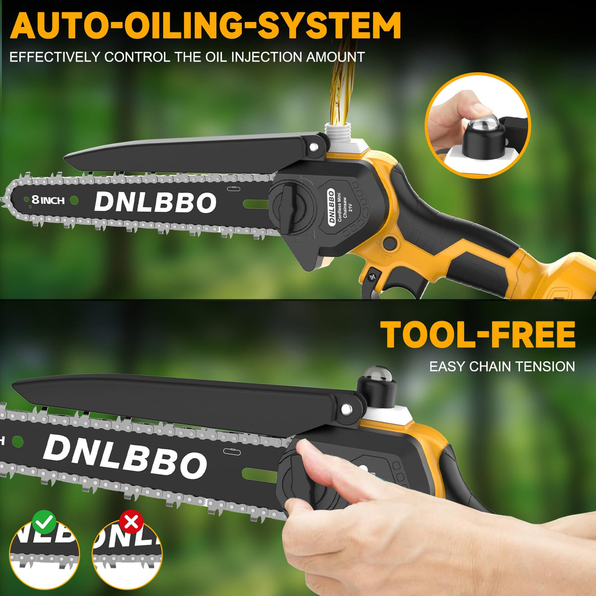 DNLBBO compact lightweight design at 3.6 lb