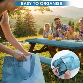 Dntorx storage bag included for easy packing of the 3-piece picnic set.