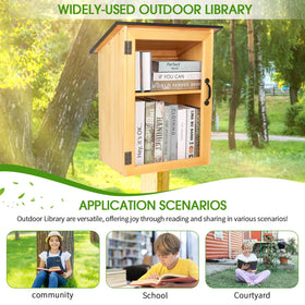 DNTYUISS Outdoor Library Box paint-ready surface invites customization and personalization.