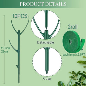 DNUZEWR plant ties roll set keeps stems secured and tidy