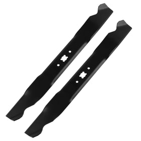 DOCAS 21-inch mulching blade on mower deck for a clean, efficient cut