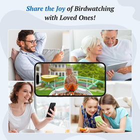 DOCOON 3x digital zoom focuses on visiting birds