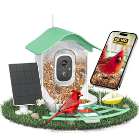 DOCOON bird feeder camera landing view for backyard monitoring