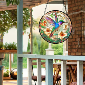 DOCRAGI colorful glass panel enhances indoor or covered outdoor decor