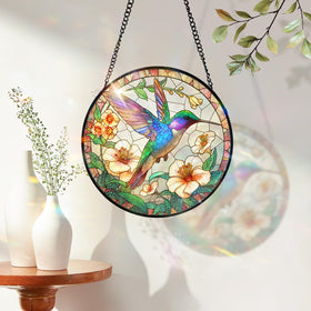 DOCRAGI hummingbird window decor adds vibrant color to living spaces