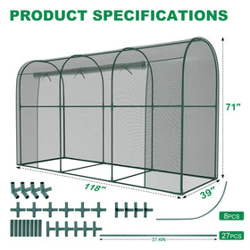 DoCred crop cage bird prevention protects crops from wildlife