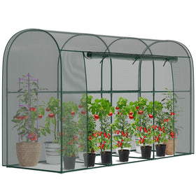 DoCred crop cage garden setup interior, spacious for pruning and growth