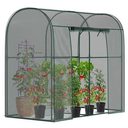 DoCred crop cage garden setup shows spacious frame for thriving plants