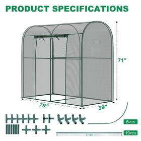 DoCred crop cages protection area demonstrates wildlife shielding for vegetables and flowers