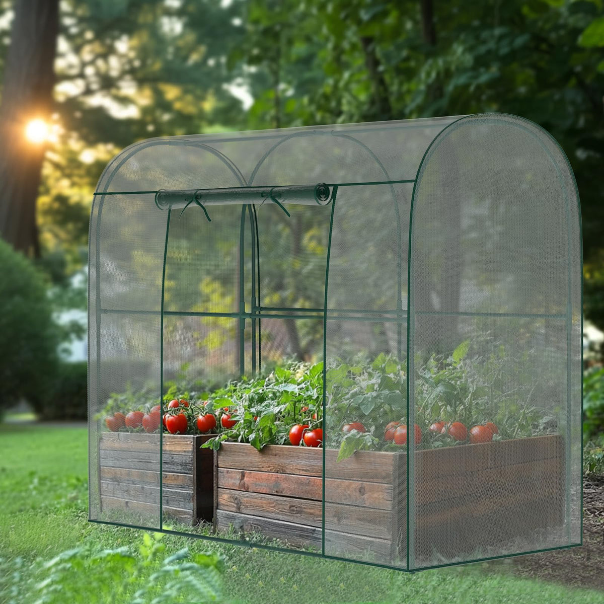 DoCred crop cages tear-resistant mesh allows airflow and rain penetration while protecting crops