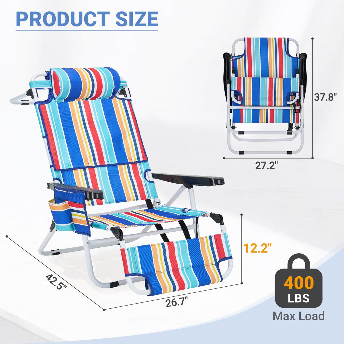 DoCred rust-proof hardware and heavy-duty fabric endure sand and wind outdoors.