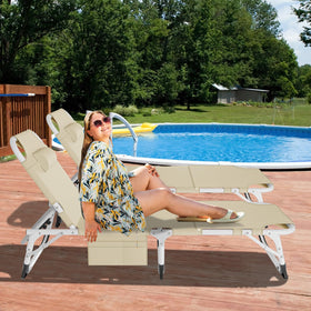 DoCred chair supporting up to 440 lbs for durable outdoor lounging.