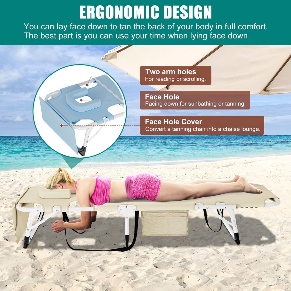 DoCred chair pillow and comfort pad for enhanced outdoor relaxation.