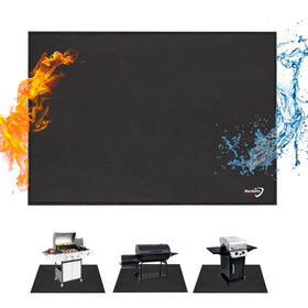 DocSafe 65x42 fire pit mat setup showing full coverage for outdoor pits.