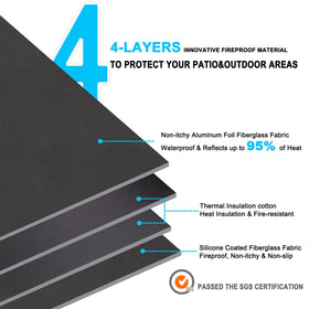 DocSafe fire pit on deck use demonstrates durable surface protection.