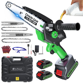 DocSmart electric mini chainsaw with 8-inch bar for fast pruning tasks