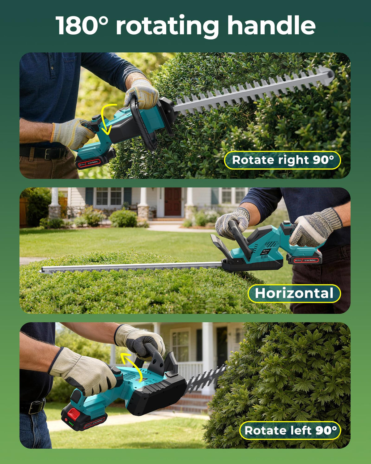 DocSmart comprehensive safety gear included enhances hedge trimming protection.