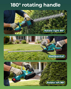 DocSmart comprehensive safety gear included enhances hedge trimming protection.