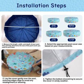 Docuwee debris and pollen protection for outdoor pool area