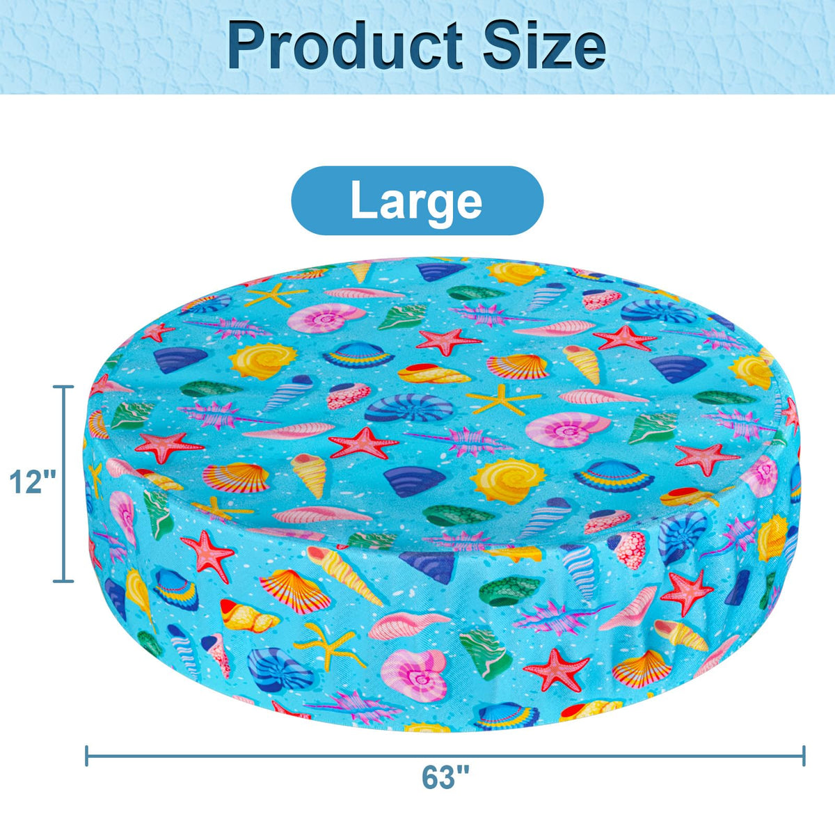 Docuwee foldable pool cover with drawstring secure fit for windy days