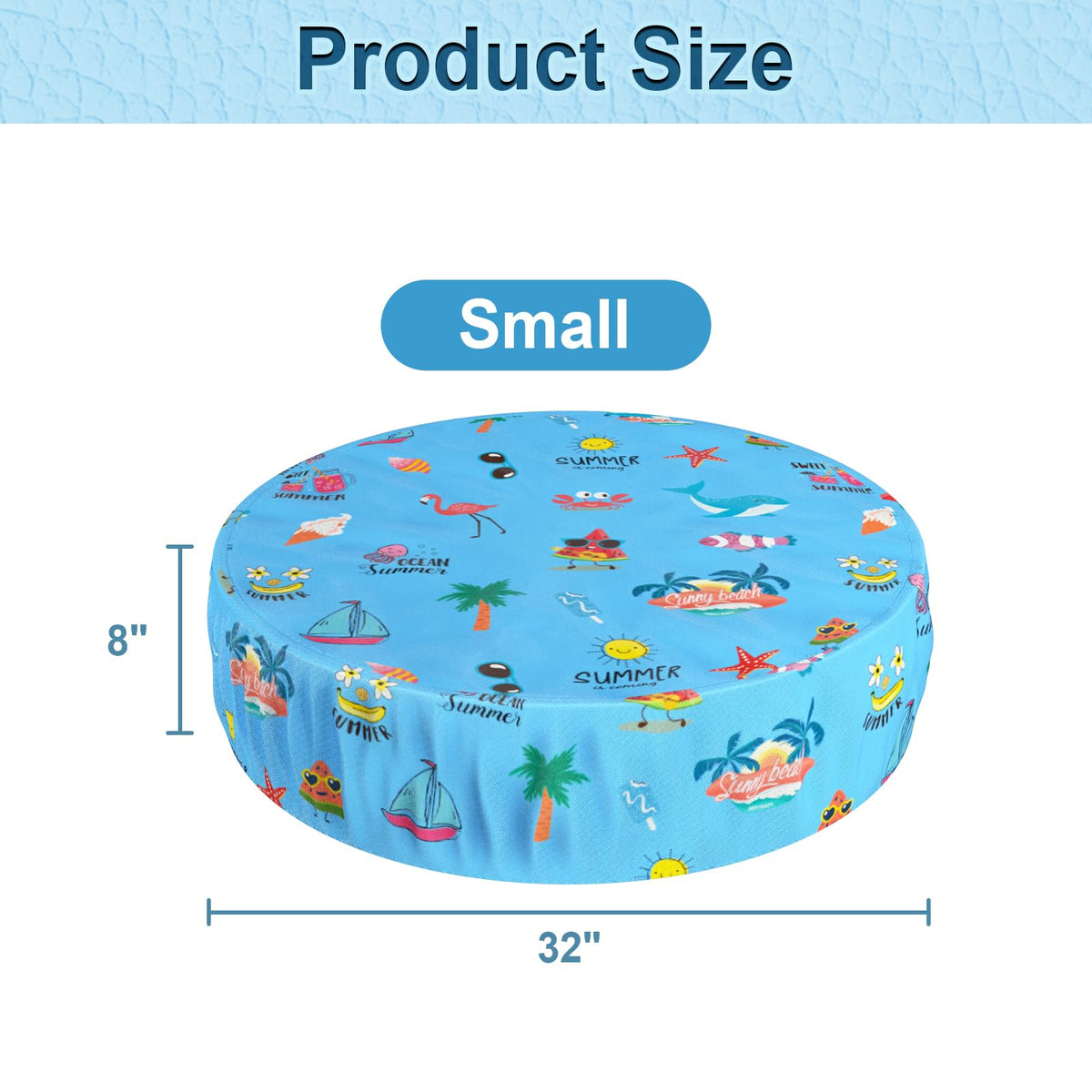 Docuwee foldable pool cover with drawstring secures kiddie pool on windy days