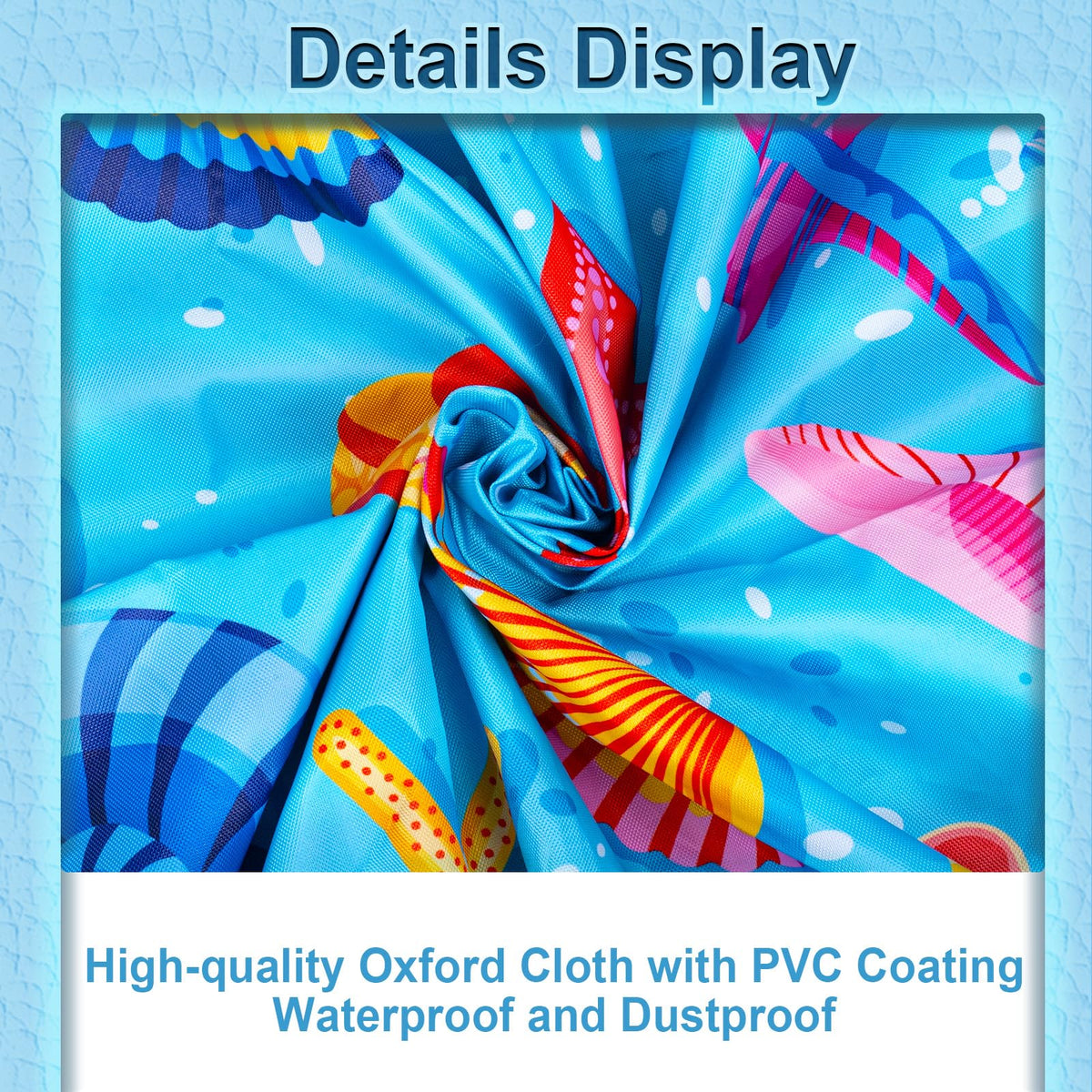 Docuwee fits most round pools and kiddie pools for versatile shade.