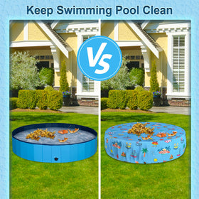 Docuwee round pool cover suitable for most kiddie pools and bathtubs