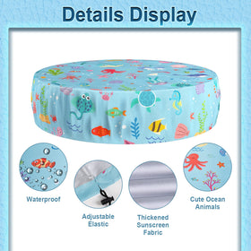 Docuwee UV proof pool cover demonstrating durability and outdoor use