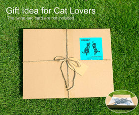 Doesen cat garden decor rust-proof metal withstands weather