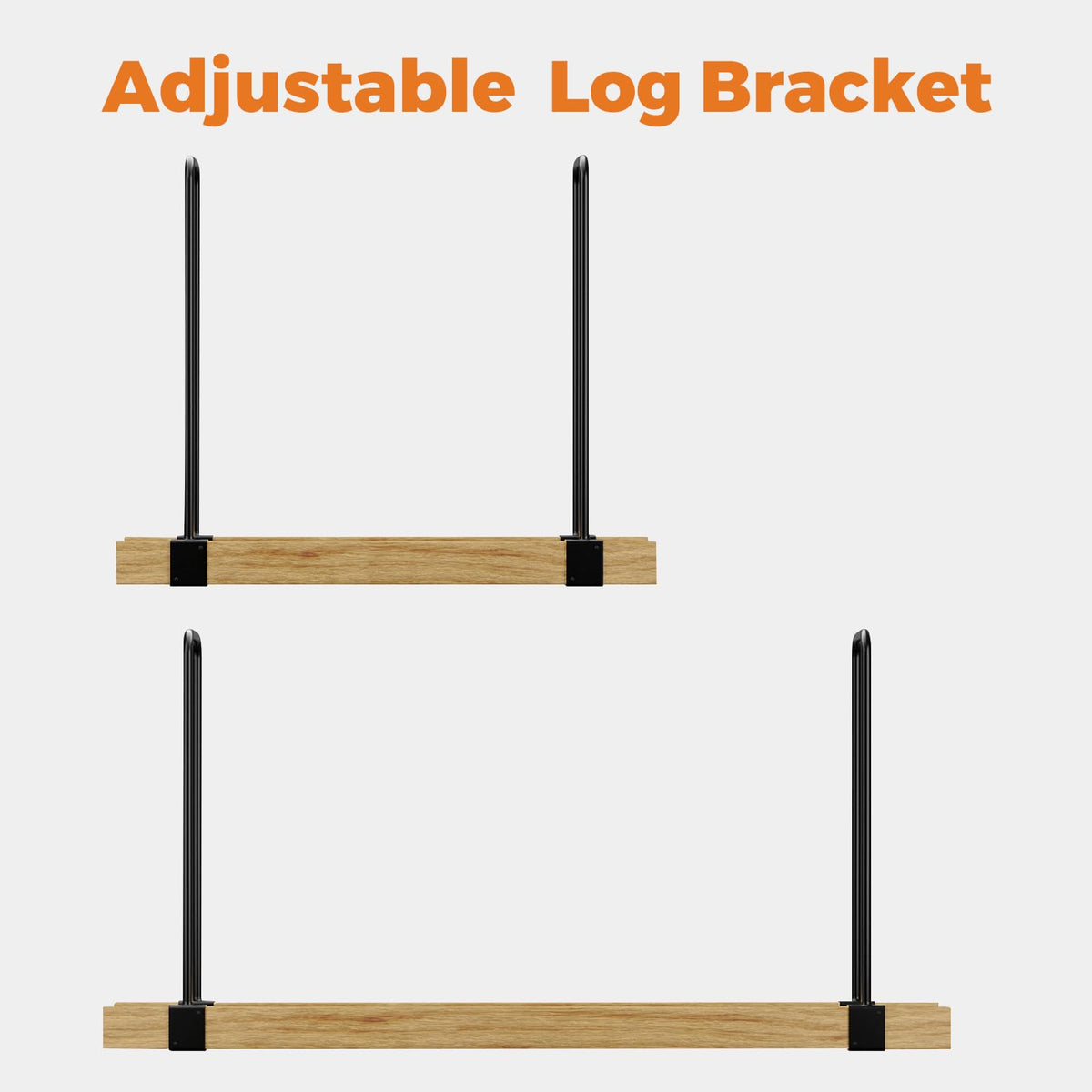 DOEWORKS adjustable-length design enables precise rack sizing for spaces.