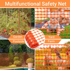 DOEWORKS heavy-density PE material fence durable against weather and UV exposure.