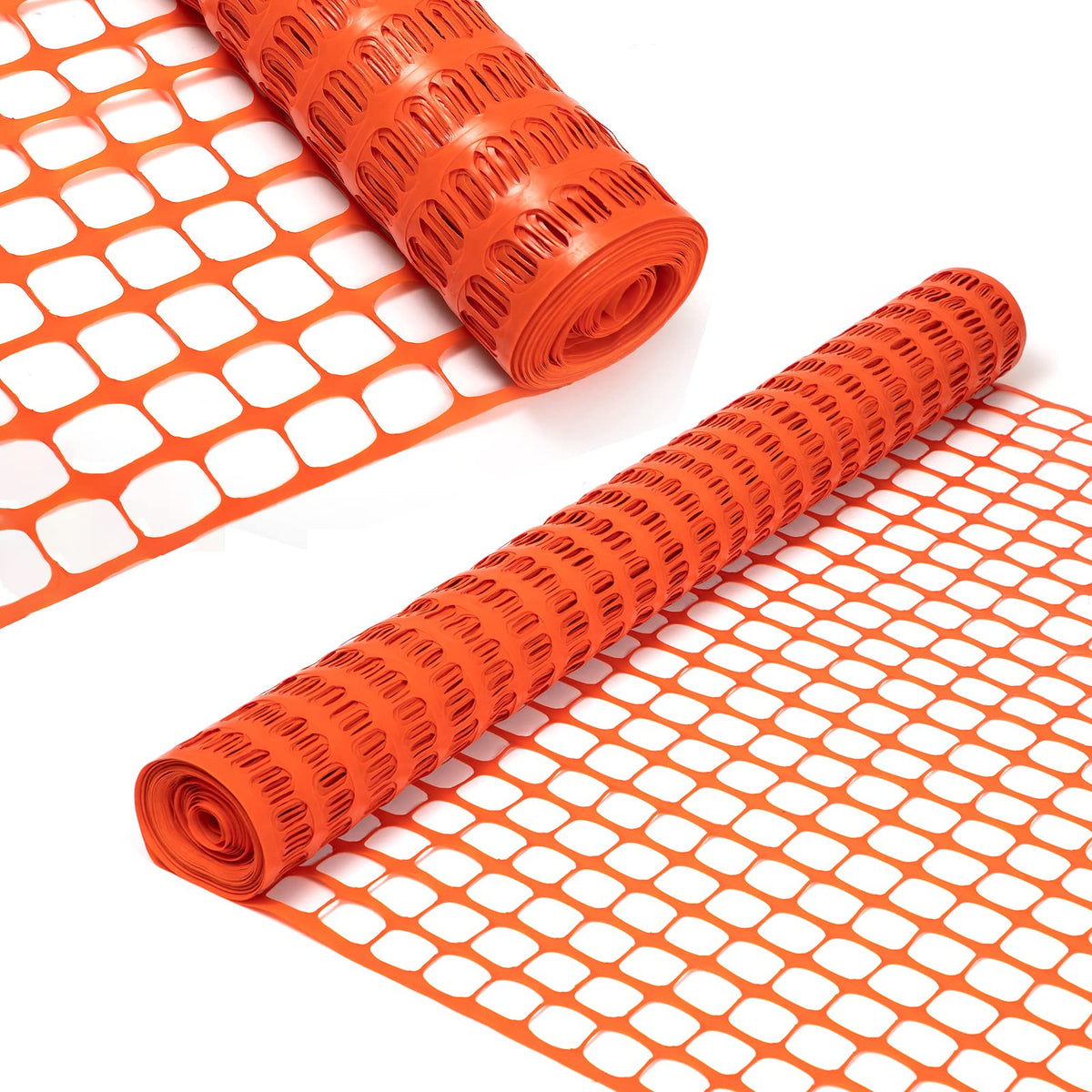 DOEWORKS safety fence 4x100ft orange roll for quick, high-visibility site barriers.