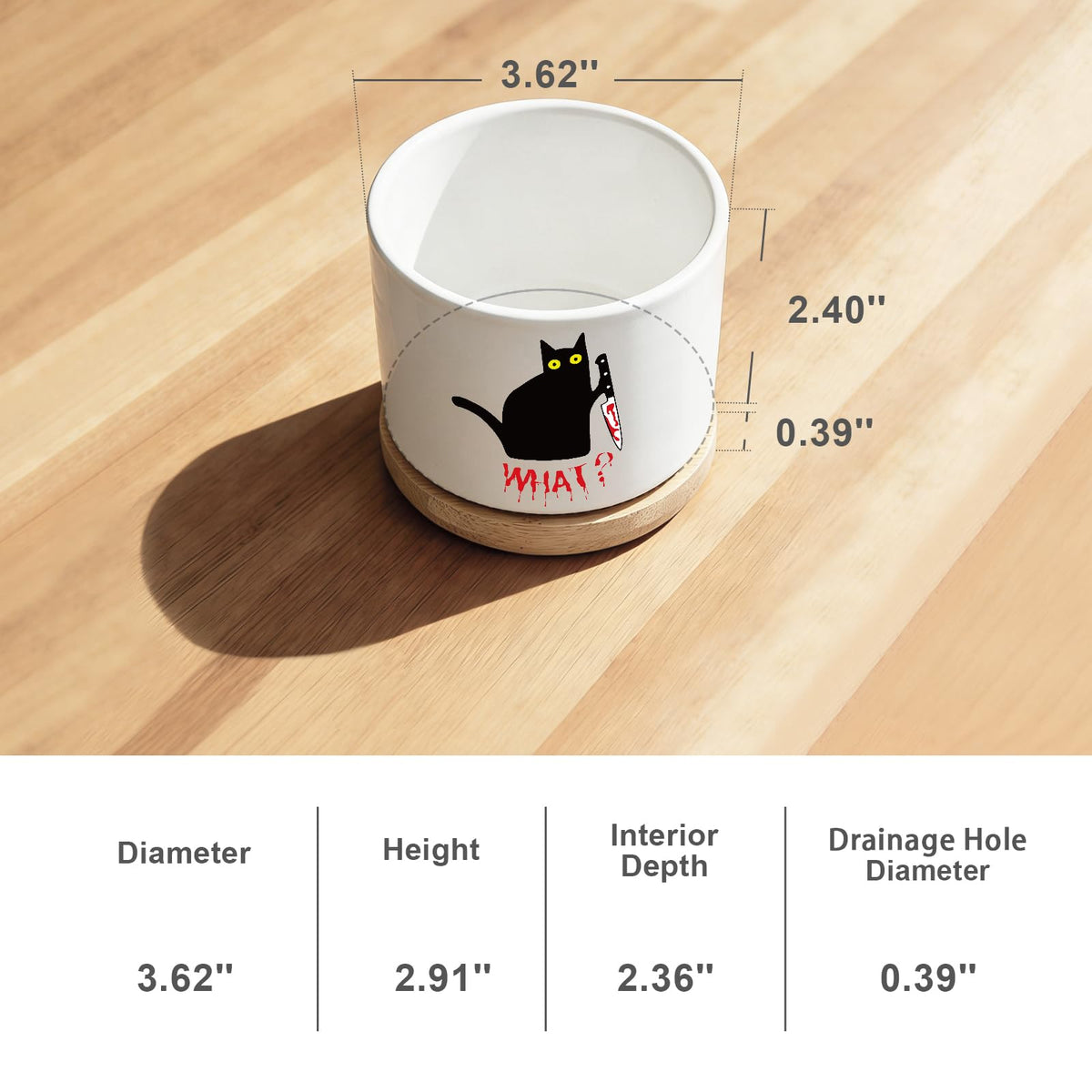 DOFAFALA indoor decor cat planter adds whimsy to home or office spaces.