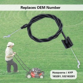 Dofank 183281 cable with Z-bend ends enables smooth throttle linkage.