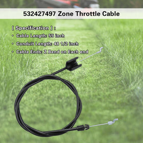 Dofank throttle cable close-up showing metal ends and build quality for reliability