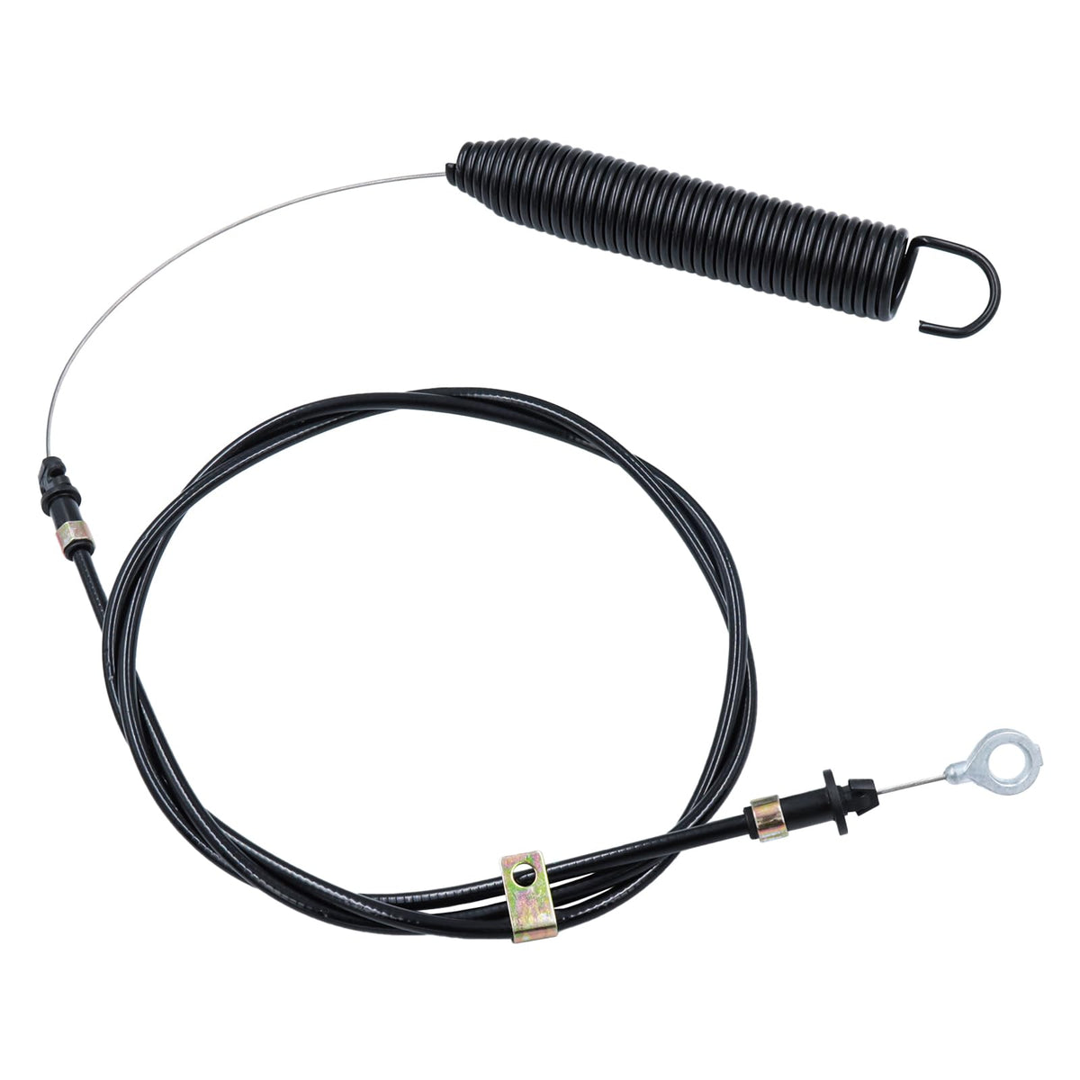 Dofank GY22387 PTO cable closeup with rugged eyelet and spring ends