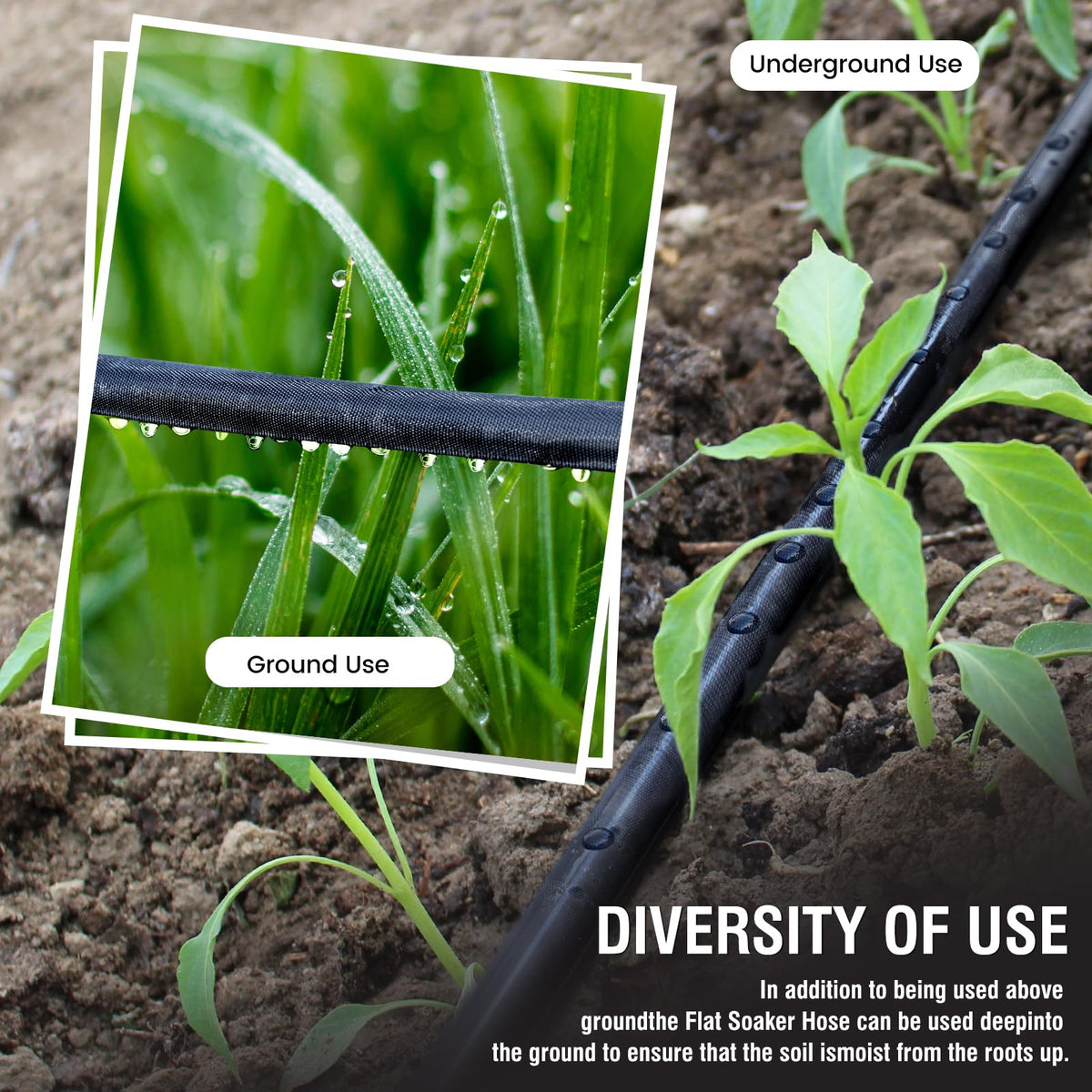 DOFOWORK garden bed irrigation coverage suitable for beds and borders