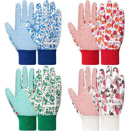 DOFOWORK Gardening Gloves with floral pattern provide comfortable protection for planting and pruning.