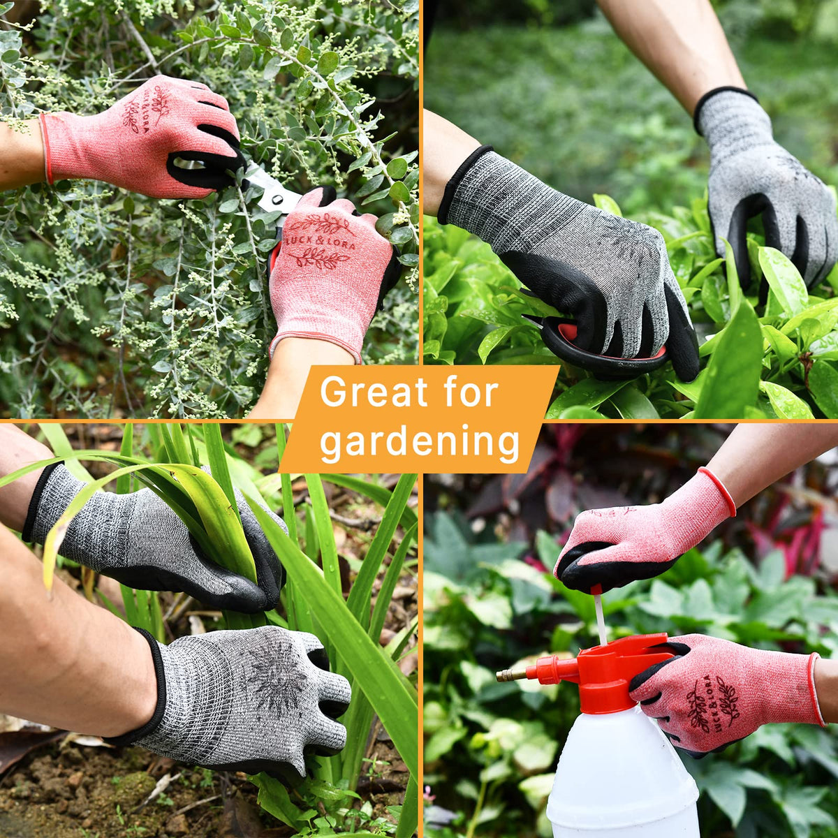 DOFOWORK medium size fits many hands, making gardening more comfortable.