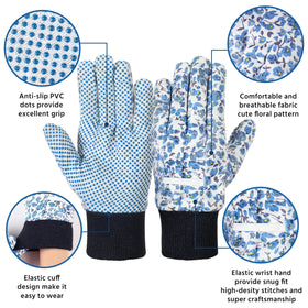 DOFOWORK gardening gloves feature a palm-friendly 3D ergonomic design for better control.