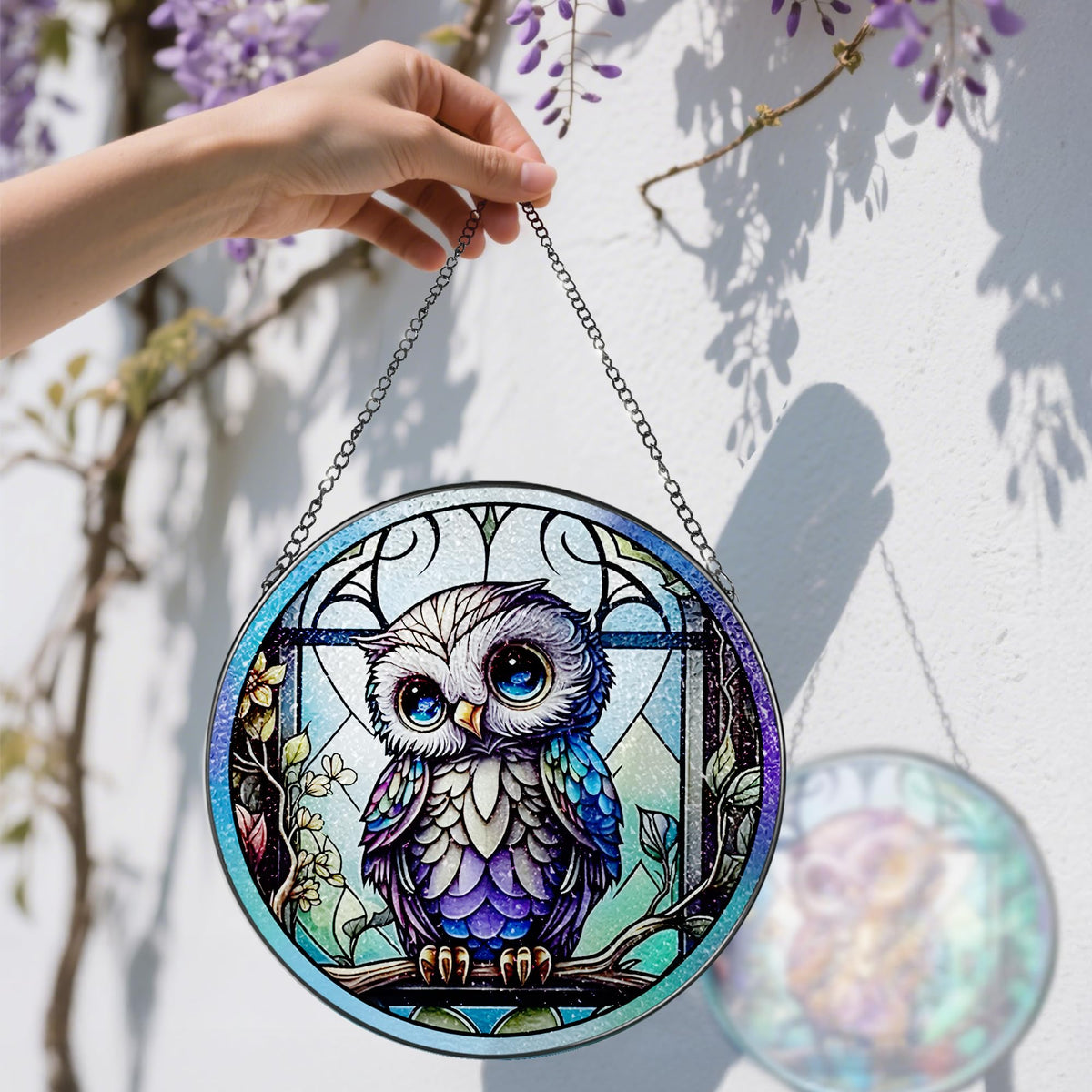 DOUHASU iron-frame suncatcher provides durable indoor window decor.